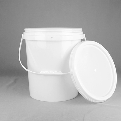 Okrągłe plastikowe wiadro o pojemności 4 galonów, wolne od BPA, z plastikowym uchwytem
