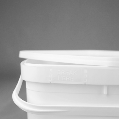 3-litrowe przezroczyste plastikowe wiaderka z pokrywkami Kwadratowa usługa OEM ODM