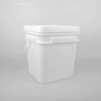 Odporny na działanie chemiczne kwadratowy plastikowy wiadro z uchwytem do farby i chemikaliów