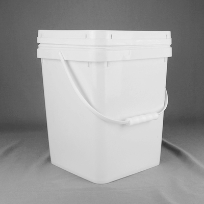 Kwadratowe plastikowe wiadro Food Grade White Color 20L