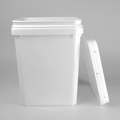 Kwadratowe plastikowe wiadro Food Grade White Color 20L