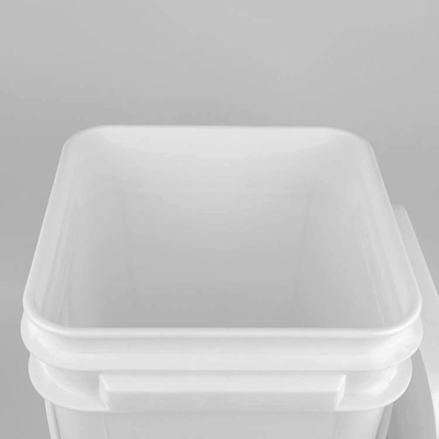 5 galonów 20L kwadratowe czerwone wiadro Food Grade Pp Duże plastikowe wiadra z pokrywką