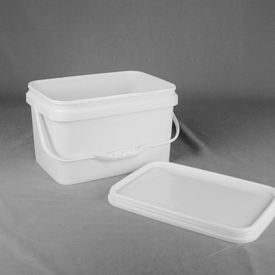 ISO9001 10L Kwadratowe plastikowe wiadro Kwadratowe plastikowe wiaderka na torty weselne