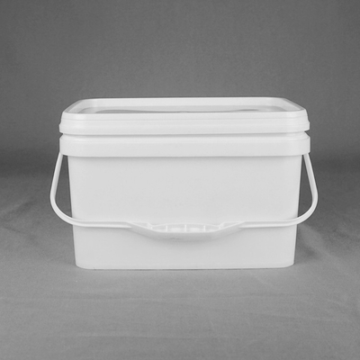 ISO9001 10L Kwadratowe plastikowe wiadro Kwadratowe plastikowe wiaderka na torty weselne