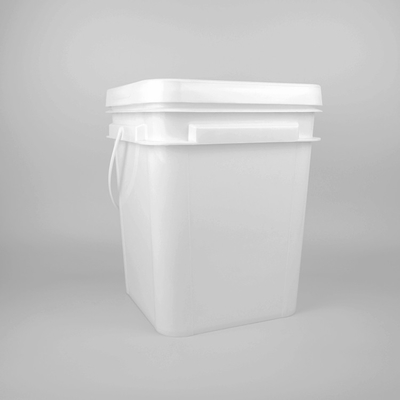 5 galonów 20L kwadratowe czerwone wiadro Food Grade Pp Duże plastikowe wiadra z pokrywką