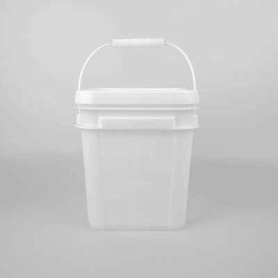 5-litrowe polipropylenowe białe kwadratowe plastikowe wiadra na detergent
