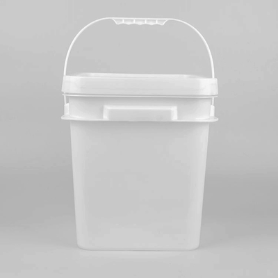 Hurtowe niestandardowe drukowane 20 litrowe czarne kwadratowe plastikowe wiadro z pokrywką