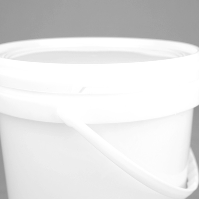 Dostosowane plastikowe wiadro z farbą 5L / litr PP Wiadro Biała okrągła plastikowa beczka