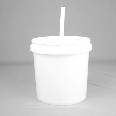 Dostosowane plastikowe wiadro z farbą 5L / litr PP Wiadro Biała okrągła plastikowa beczka