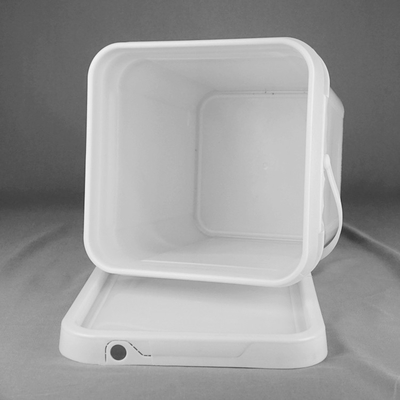 Wiadro plastikowe kwadratowe o pojemności 1,2 kg do farby białej lub w innym kolorze