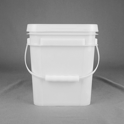 Odporne na działanie chemiczne białe kwadratowe plastikowe wiadra z drukiem IML dla trwałego przechowywania