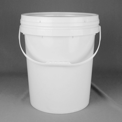 Termotransferowa biała okrągła plastikowa beczka HDPE do koloru farby lateksowej