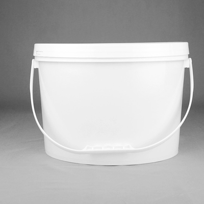 Owalny plastikowy wiaderek do przechowywania żywności z tkaną torbą PE