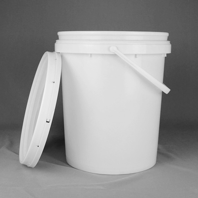 Termotransferowa biała okrągła plastikowa beczka HDPE do koloru farby lateksowej