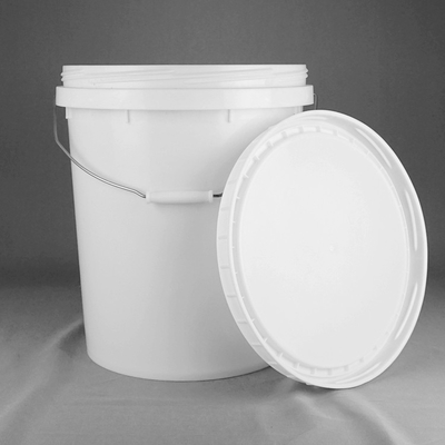 Okrągłe plastikowe wiadro do pakowania z zakrętką wielokrotnego użytku 30L