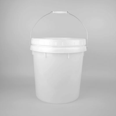 Wiadro do pakowania z tworzywa sztucznego z powłoką dekoracyjną z pokrywką i uchwytem