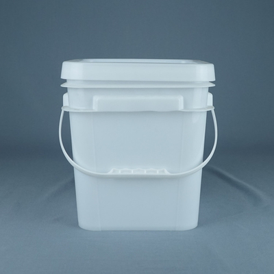 Bezpieczne dla żywności 10 litrowe kwadratowe plastikowe wiadra z uchwytami Dostosowany kolor