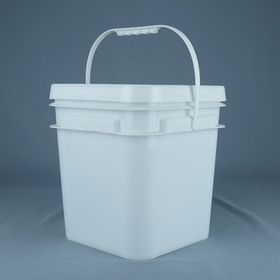 Bezpieczne dla żywności 10 litrowe kwadratowe plastikowe wiadra z uchwytami Dostosowany kolor