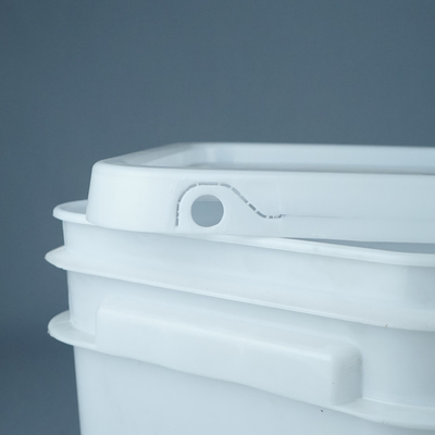 Bezpieczne dla żywności 10 litrowe kwadratowe plastikowe wiadra z uchwytami Dostosowany kolor