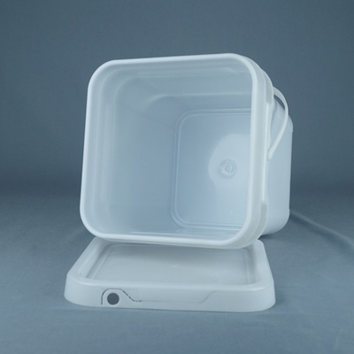 Bezpieczne dla żywności 10 litrowe kwadratowe plastikowe wiadra z uchwytami Dostosowany kolor