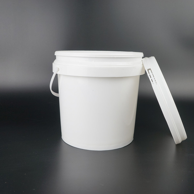 Wiadro plastikowe klasy spożywczej Białe okrągłe 3 litry